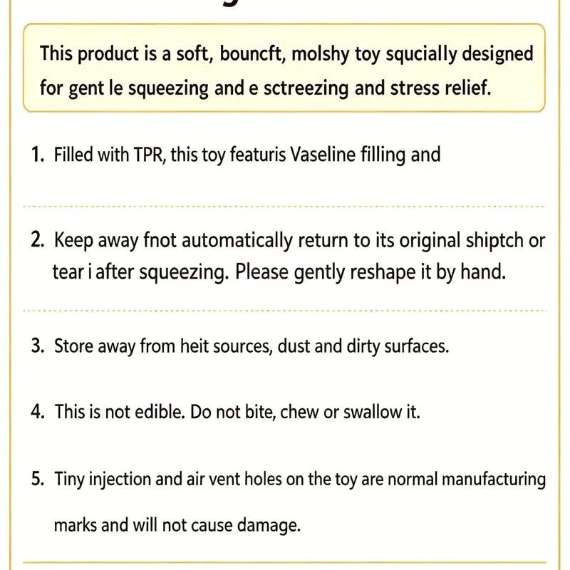 Malt Sugar Squishy Toy Set