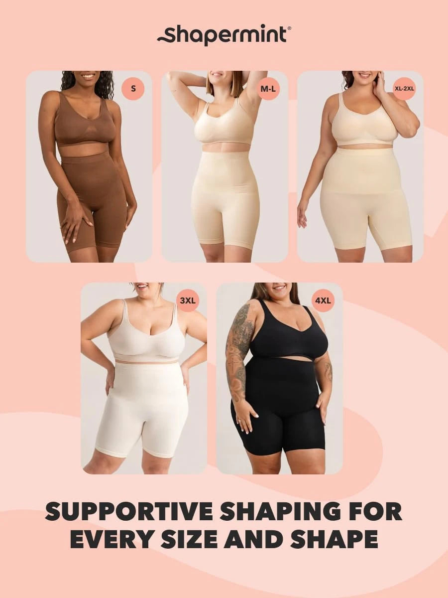 SHAPERMINT High-Waisted Shapewear Shorts
