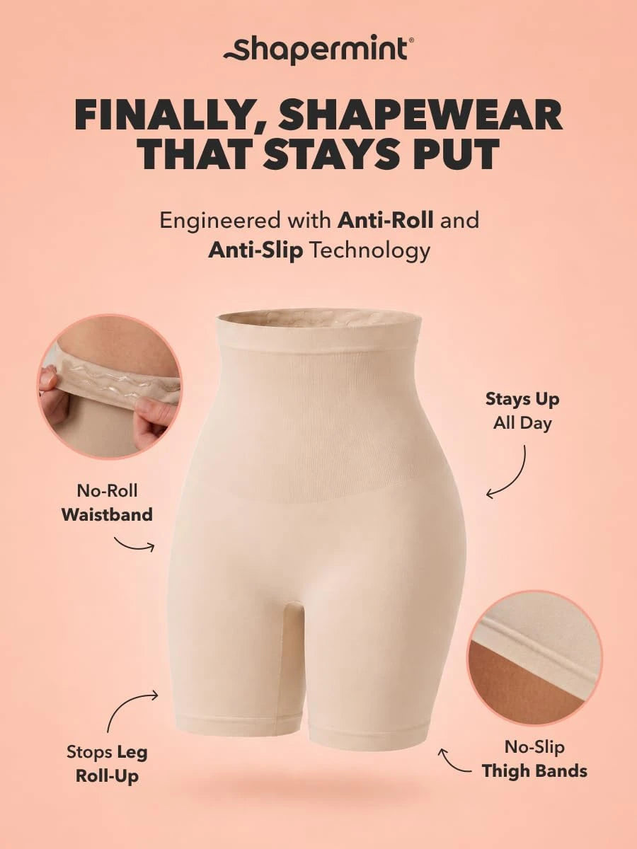 SHAPERMINT High-Waisted Shapewear Shorts