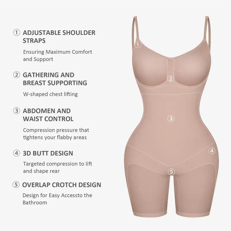 Seamless Butt Lifter Shapewear Bodysuit