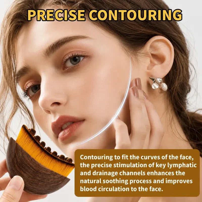 Facial Lymphatic Contour Dry Brushing Massager