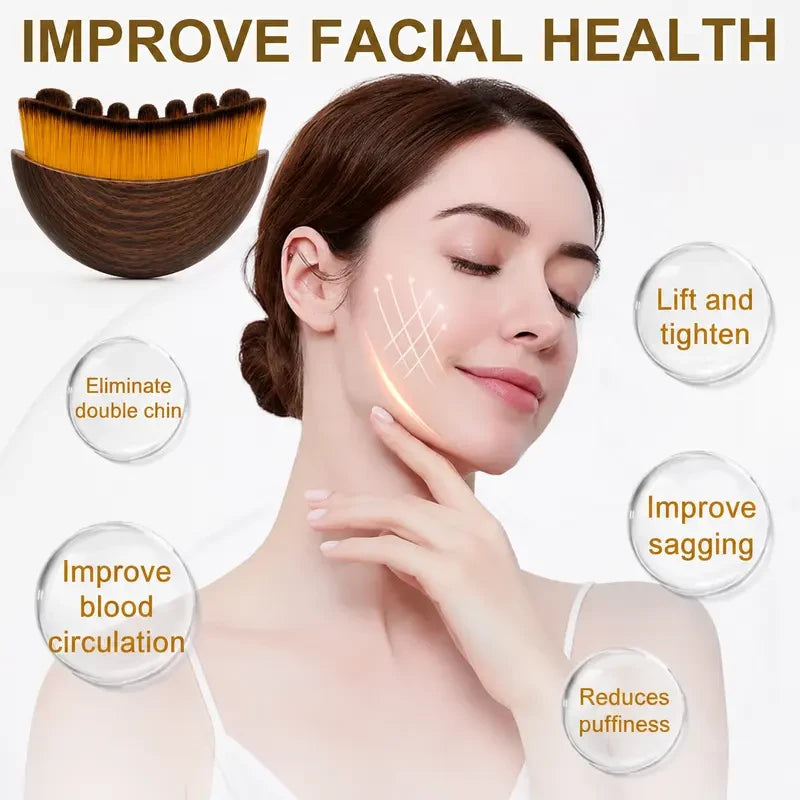 Facial Lymphatic Contour Dry Brushing Massager