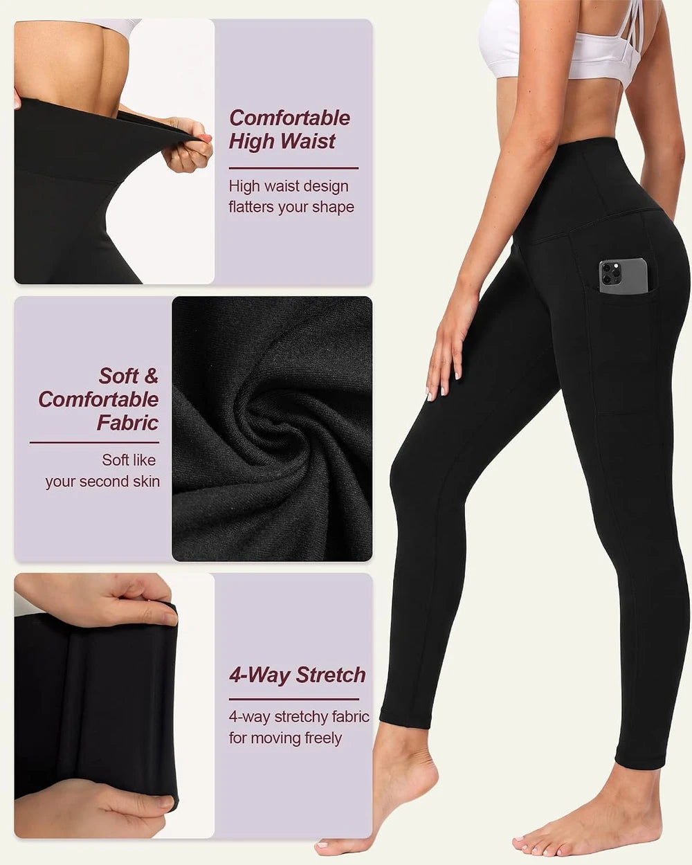 TNNZEET High Waisted Yoga Leggings