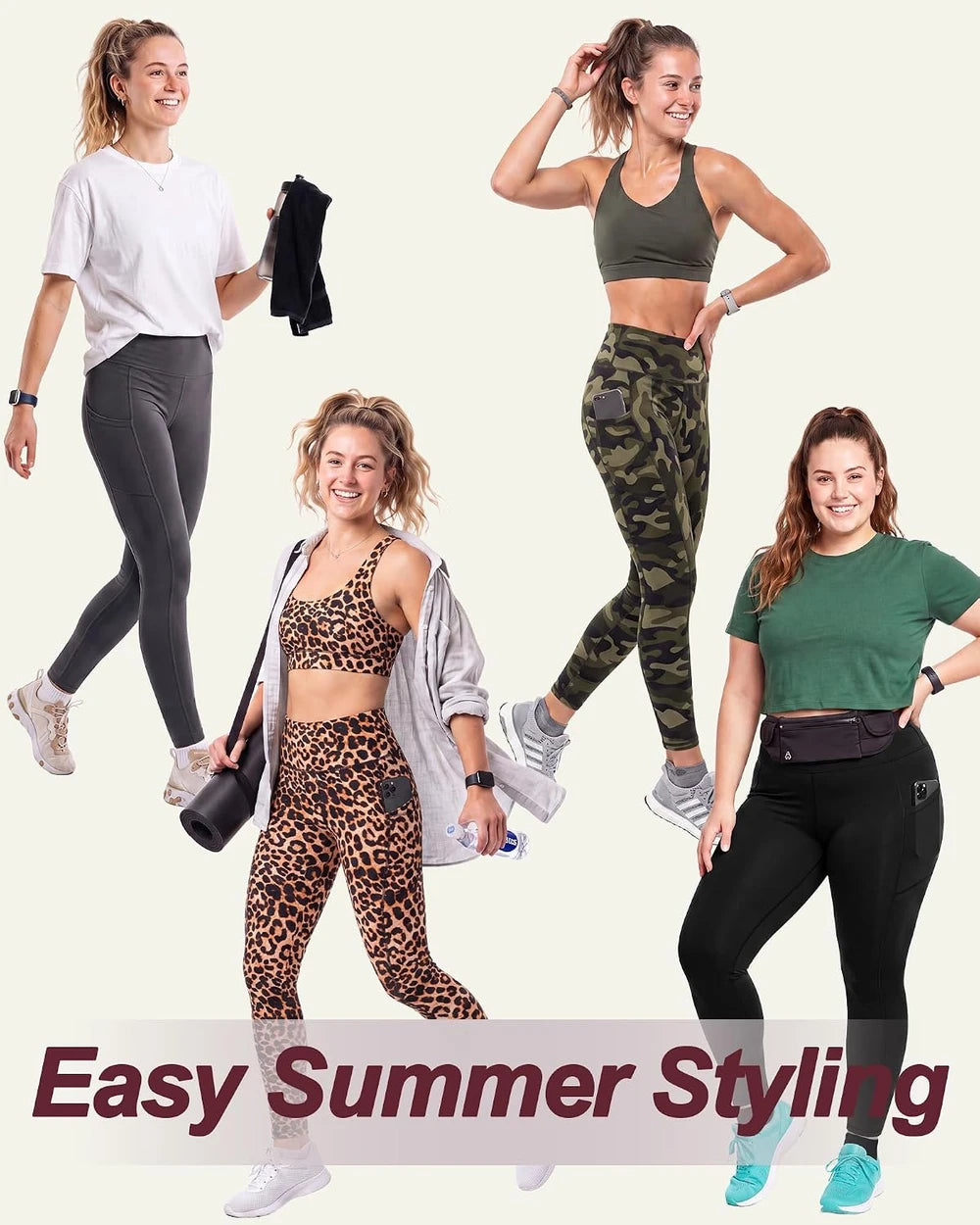 TNNZEET High Waisted Yoga Leggings