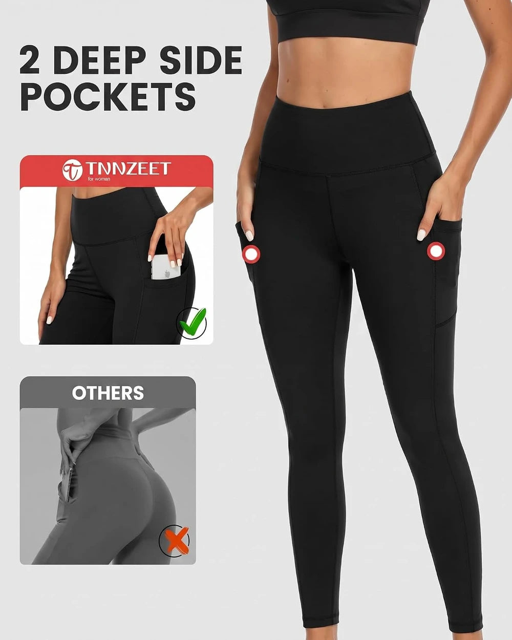 TNNZEET High Waisted Yoga Leggings