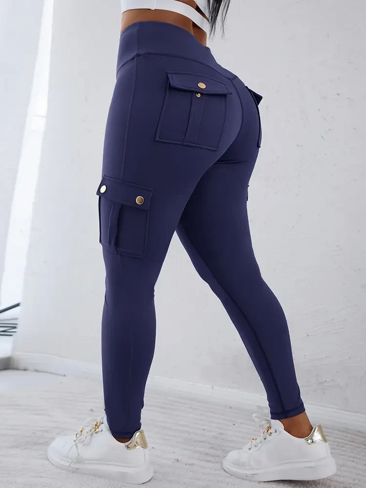 High Waist Butt Lifting Cargo Leggings