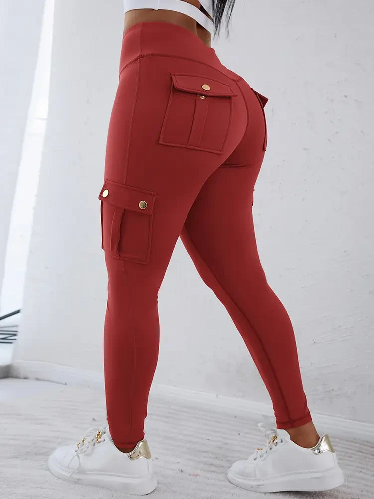 High Waist Butt Lifting Cargo Leggings