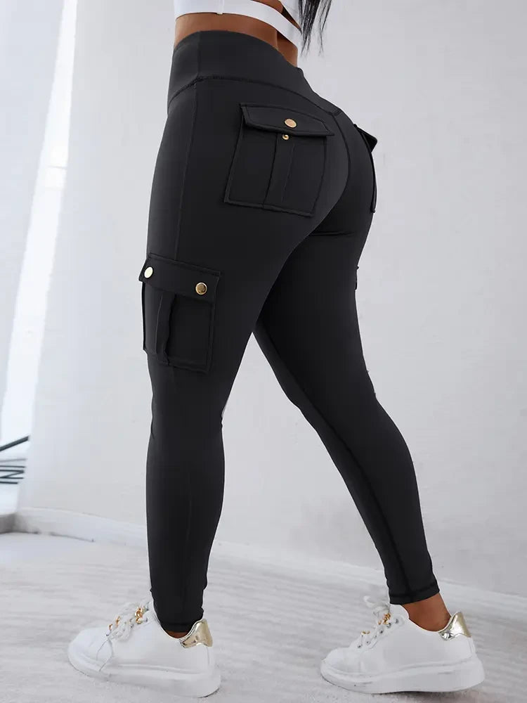 High Waist Butt Lifting Cargo Leggings