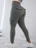 High Waist Butt Lifting Cargo Leggings
