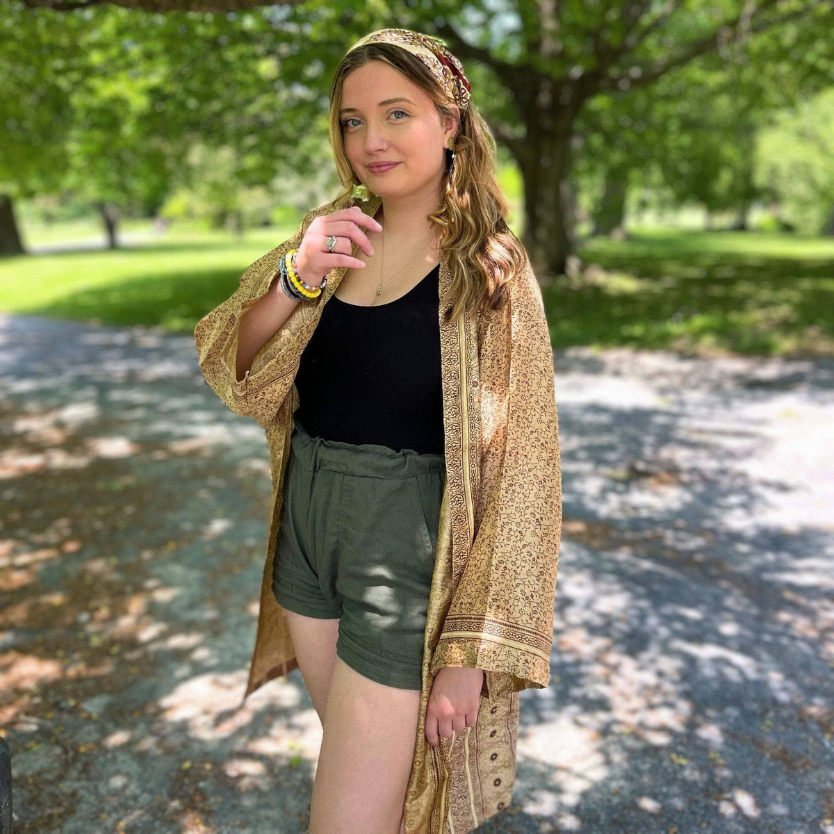 The Charlotte - Short Sari Robe